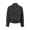 Lemaire Denim Trucker Jacket In Black