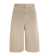 Lemaire Bermuda In Denim Beige  Uomo In Beige