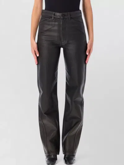 Lemaire Denim Twisted Straight-leg Jeans In Black