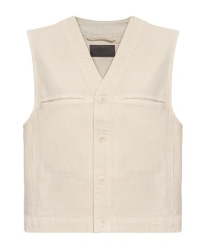 Lemaire Denim Vest In Gray