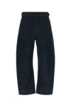 Lemaire Denim Wide-leg Twisted Belted Jeans In Blue
