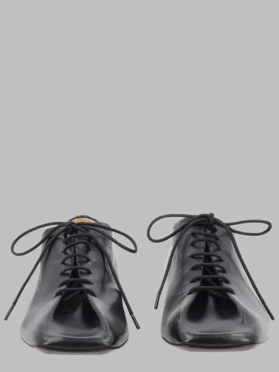 Lemaire Souris Classic Flat Derbies Made Of Lambskin In Black