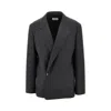 Lemaire Tailored Double Breasted Blazer In Multi