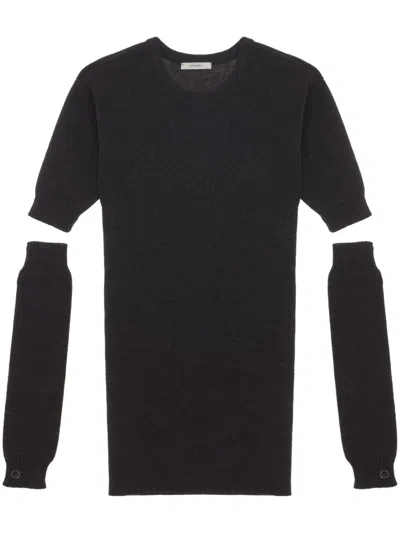 Lemaire Detachable-sleeve Jumper In 褐色