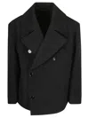 Lemaire Dispatch Peacoat In Black
