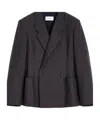 Lemaire Double-breasted Blazer In Black