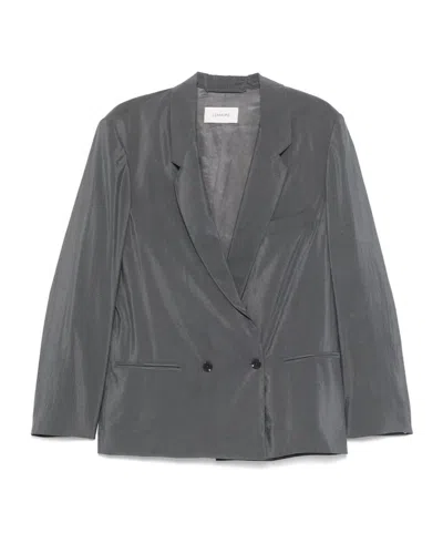 Lemaire Double-breasted Casual Jacket In Gray