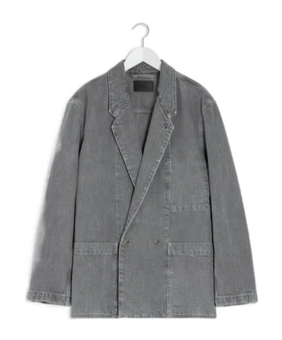 LEMAIRE DOUBLE-BREASTED PATCH-POCKET BLAZER