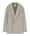 Lemaire Double-breasted Tailored Blazer In Neutral