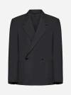 LEMAIRE DOUBLE-BREASTED WOOL-BLEND BLAZER