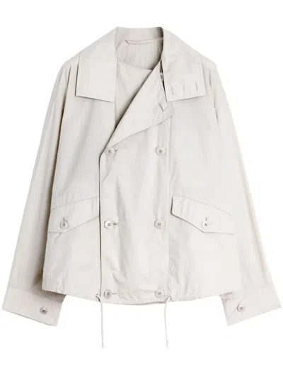 Lemaire Jacke Mit Doppelter Klappe In Nude