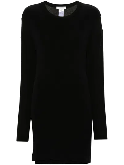 Lemaire Double Layer Seamless Dress In Black