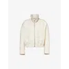 Lemaire Women's Double-layer Cotton Bomber Jacket In Ecru