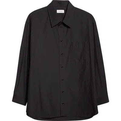 Lemaire Double Pocket Button-up Shirt In Gray