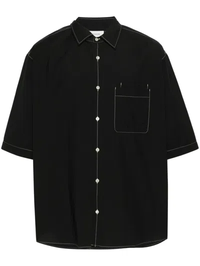 Lemaire Black Double-pocket Cotton Shirt