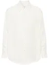 Lemaire Double-pocket Lyocell Shirt In 中性色