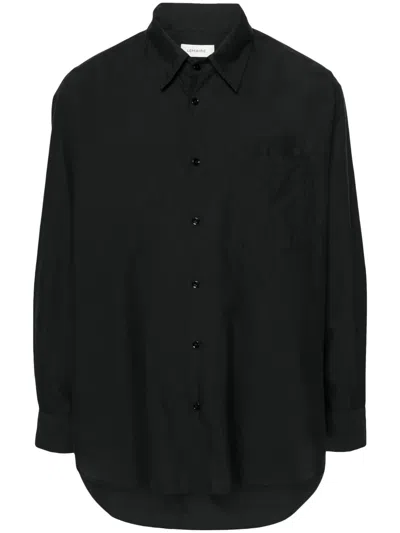 Lemaire Double-pocket Shirt In Black