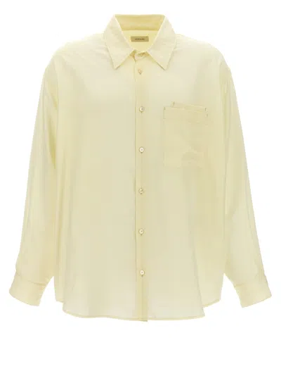 Lemaire Double Pocket Shirt In White