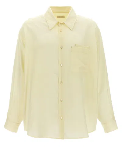 Lemaire 'double Pocket' Shirt In Green
