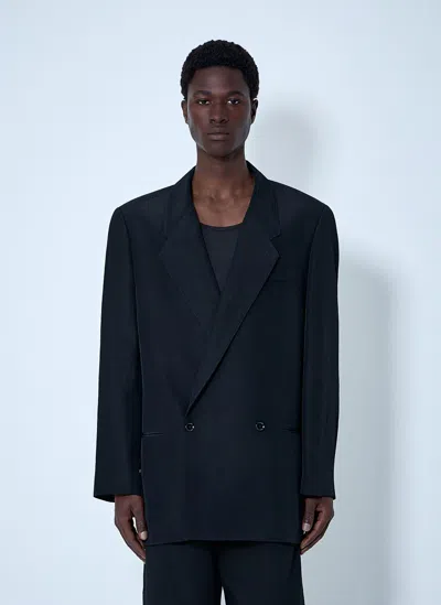 Lemaire Double-breasted Tailored Blazer In Blue