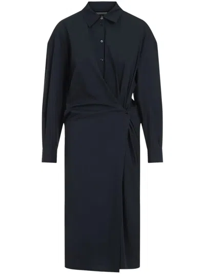 LEMAIRE LEMAIRE DRAPED MIDI DRESS