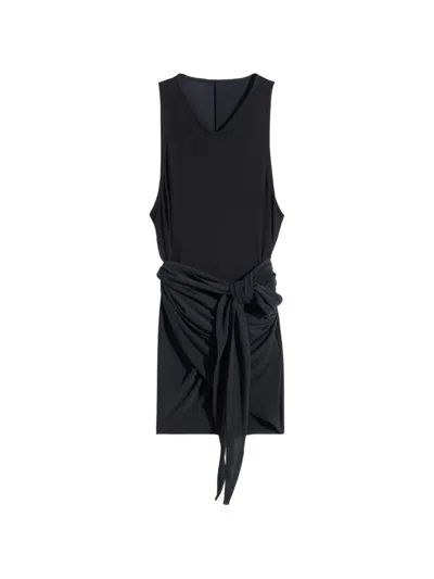 Lemaire Draped Wrap Top In Black
