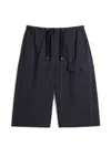 Lemaire Drawstring Cargo Shorts In Blue