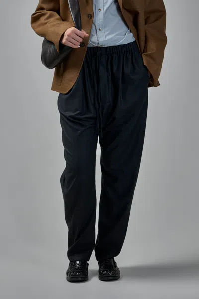 Lemaire Drawstring Parachute Pants In Black