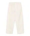 Lemaire Men Pleated Trousers Carrot In White