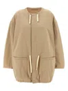 Lemaire Cotton Parka With Drawstring And Elasticated Hem