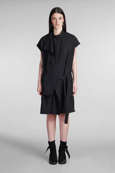 Lemaire Dress In Black Cotton