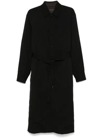 Lemaire Dress Coat In Black