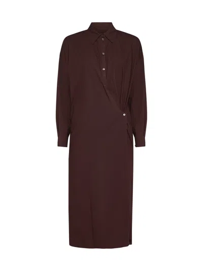 Lemaire Dress In Cocoa Bean