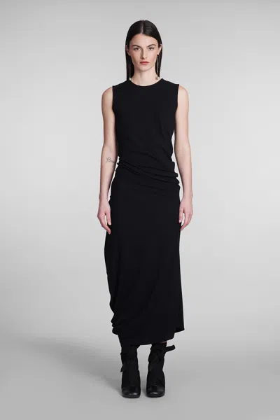 Lemaire Dress In Black Cotton In Nero