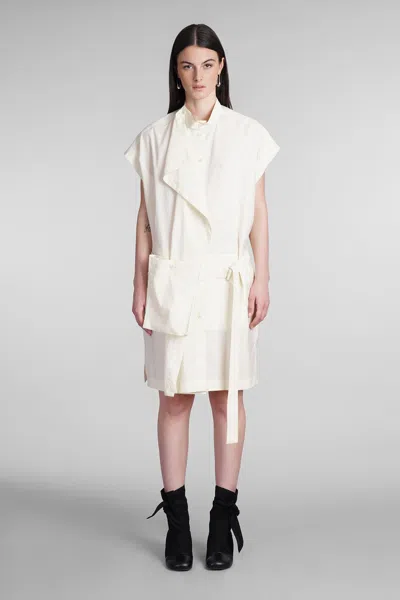 Lemaire Dress In Yellow Cotton