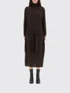 Lemaire Round-collar Wool Pullover Sweater In Brown