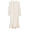 Lemaire House Cotton Midi Dress In Beige