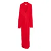 Lemaire Cowl-neck Pocket Dress In Red
