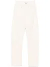 Lemaire Drop-crotch Jeans In White