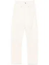 Lemaire Drop-crotch Jeans In White