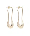 Lemaire Pale Gold Short Drop Earrings In Light Gold