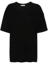 Lemaire Short-sleeved T-shirt In Black