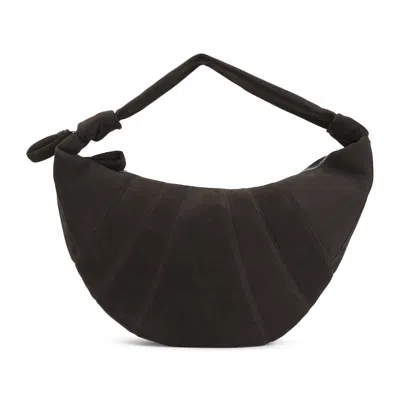 Lemaire Ebony Brown Leather Fortune Croissant Bag