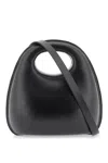 Lemaire Leather Egg Top Handle Bag In Black (black)