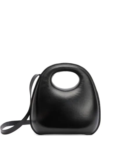 Lemaire Egg Leather Bag In Black