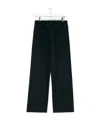 Lemaire Elasticated-waist Cotton Straight-leg Trousers In Black