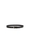 Lemaire Embossed Track Pattern Belt In Black