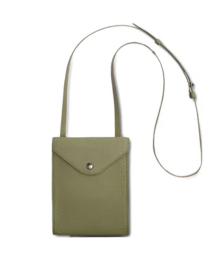 Lemaire Enveloppe Strap Crossbody Bag In Green