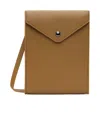 Lemaire Enveloppe Strap Pouch In Brown