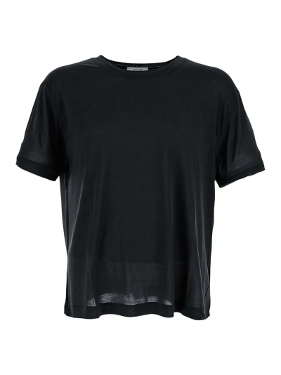 Lemaire Essential T-shirt In Black